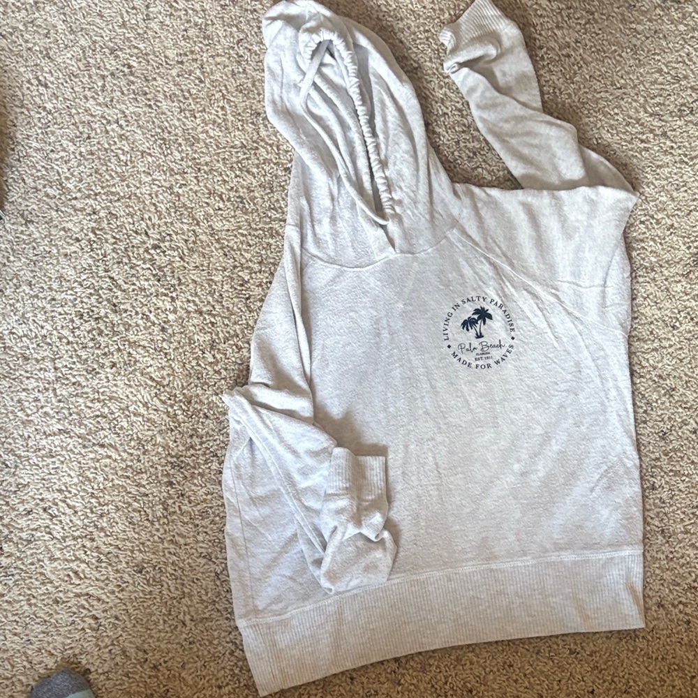 Ocean Drive Light Gray Knit Top